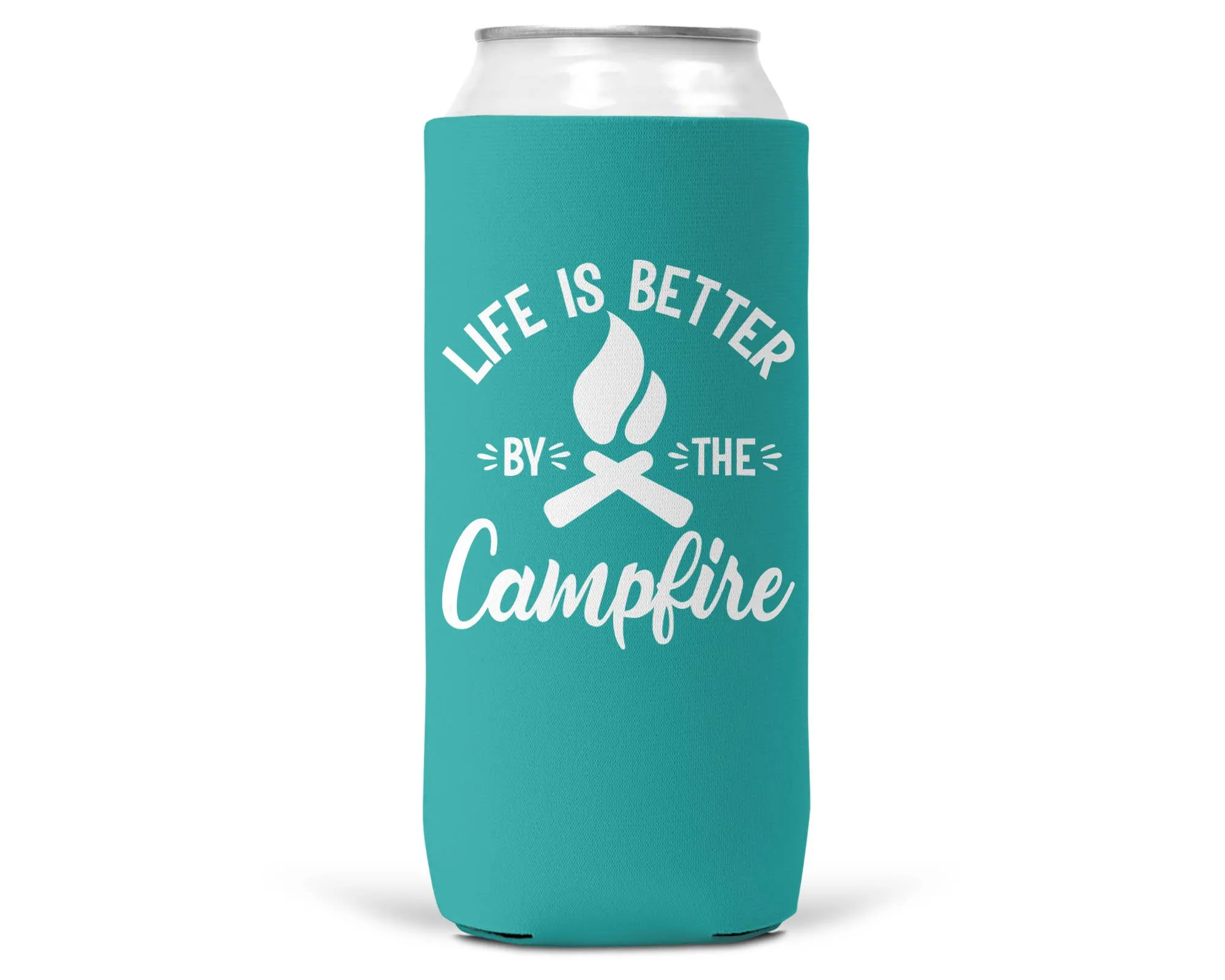 Life Is Better By The Campfire SLIM CAN Coozie/Cooler