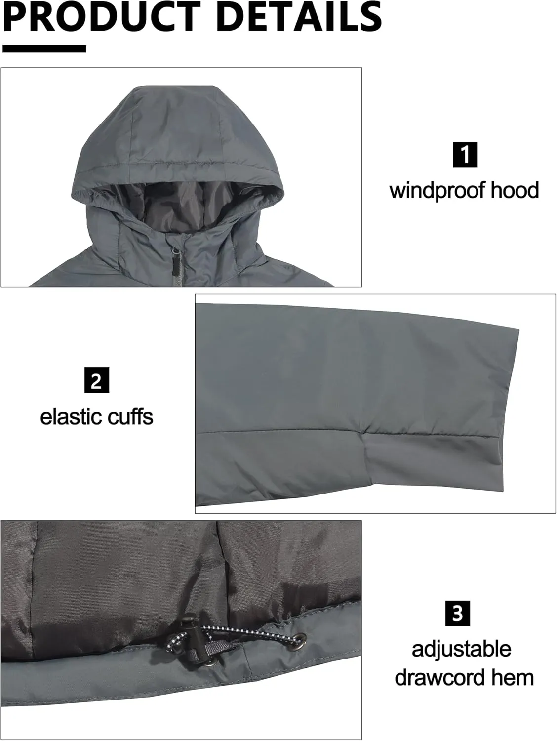 Little Donkey Andy Women's Puffer Jacket Lightweight Windproof Warm for Hiking Travel Ski with Recycled Insulation