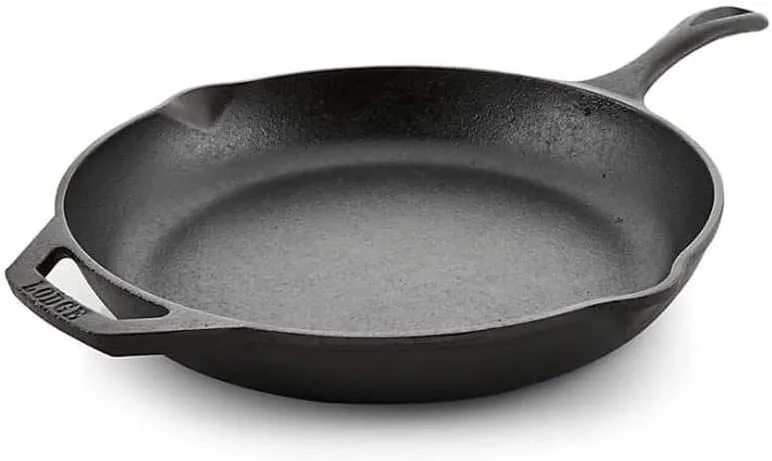 Lodge 12" Cast Iron Skillet - Chef Collection - Perfect Sear - Ergonomic Handles - Superior Heat Retention - Cast Iron Cookware & Skillet