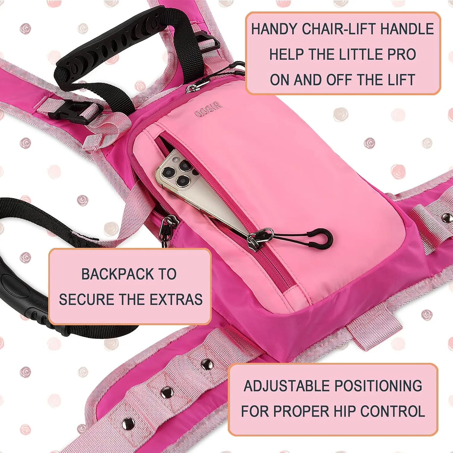 LUCKY CLOVER Ski Harness for Kids: Learn to Ski Safely and Teach Your Child
