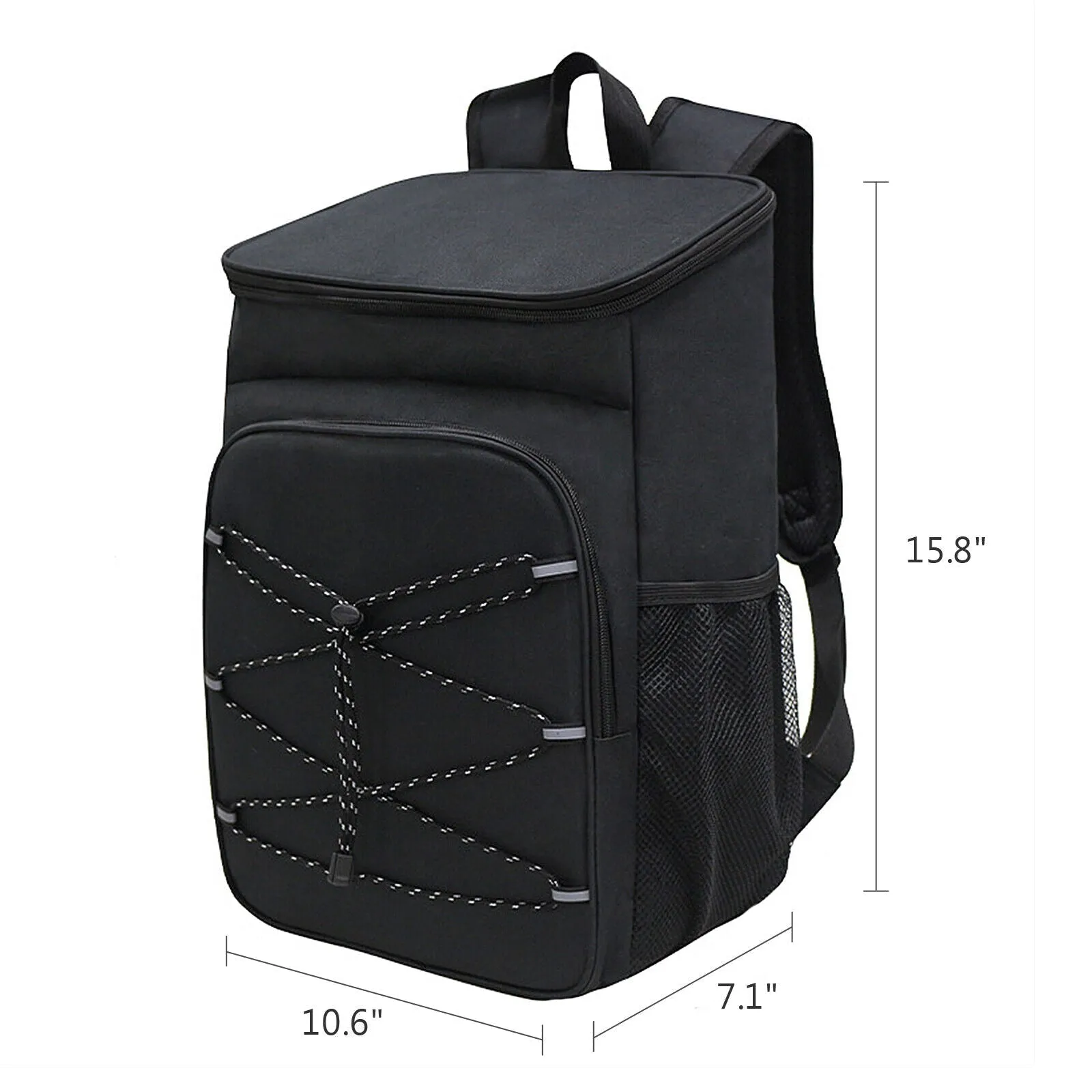 Lunch Camping Backpack  Waterproof Bag - Black