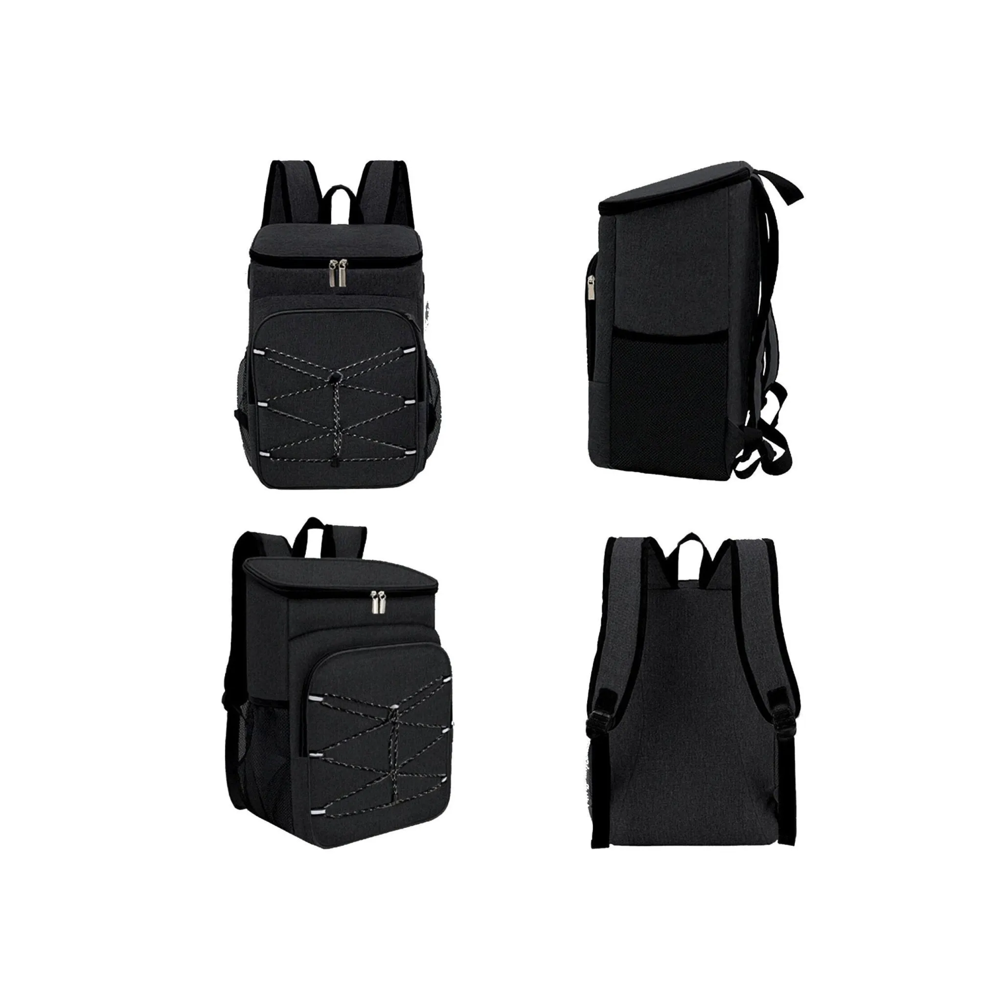 Lunch Camping Backpack  Waterproof Bag - Black