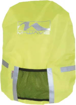 M-Wave Cicli Bonin Unisex Adult Backpack 15L with Reflector Cover - Neon Yellow, One Size