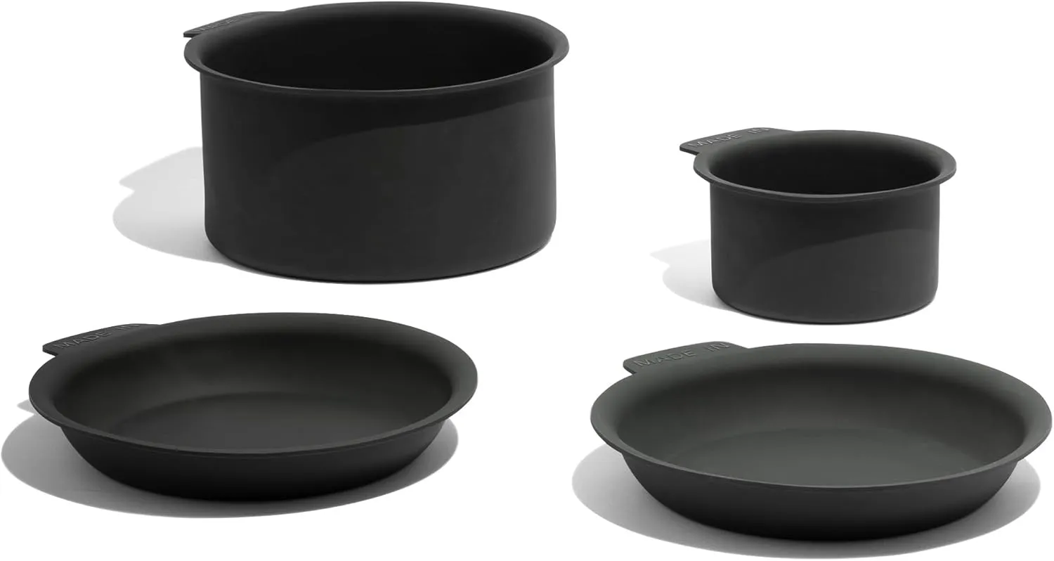 Made In Cookware - 6-Piece Pan Protector Set - Molded Silicone - Stackable Scratch Prevention - Dishwasher Safe