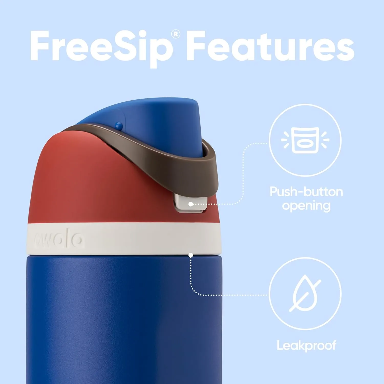 Marvel FreeSip Insulated Stainless Steel Water Bottle with Straw for Sports and Travel, BPA-Free Sports Water Bottle, 24 oz, Captain America