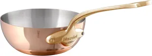 Mauviel M'Heritage 150 B Copper Chef Pan With Brass Handle, 1.3-Qt