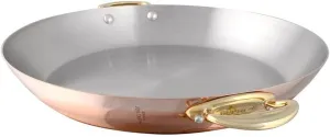 Mauviel M'Heritage 150 B Copper Round Pan With Brass Handles, 4.7-In