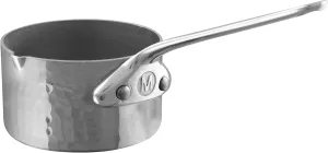 Mauviel M'Minis 1 mm Stainless Steel Mini Sauce Pan With Pouring Edge, 1.9-in, Made in France