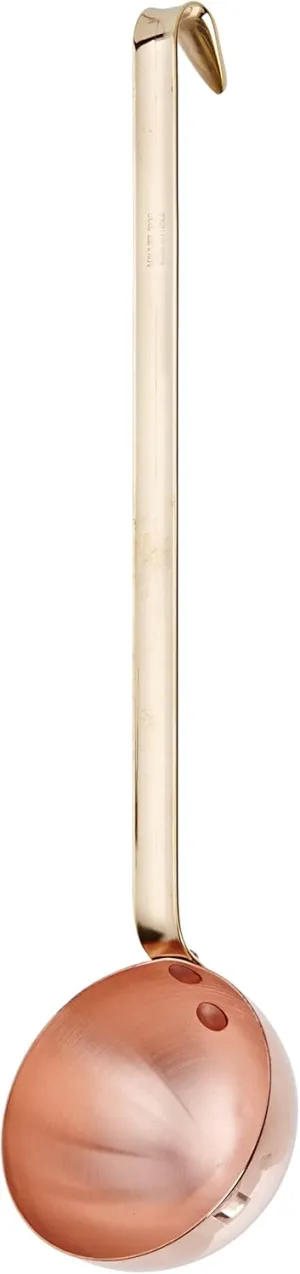 Mauviel M'Passion Copper & Stainless Steel Ladle With Brass Handle, 3.5-in, Made In France