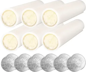 Membrane Solutions WS02 Water Filter Straw Replacement Filter Elements, 0.1 Micron 4-Stage Water Purifier Survival Gear, Removable Portable Water Purification Straw(6 Pack)