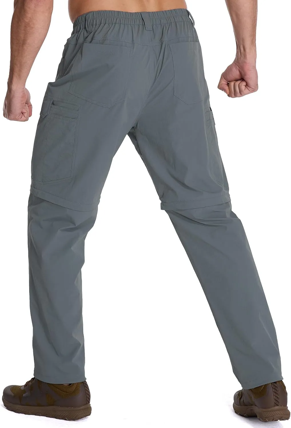 Mens Hiking Pants Convertible Lightweight Quick Dry Zip Off Waterproof Outdoor Travel Fishing Hunting Pants