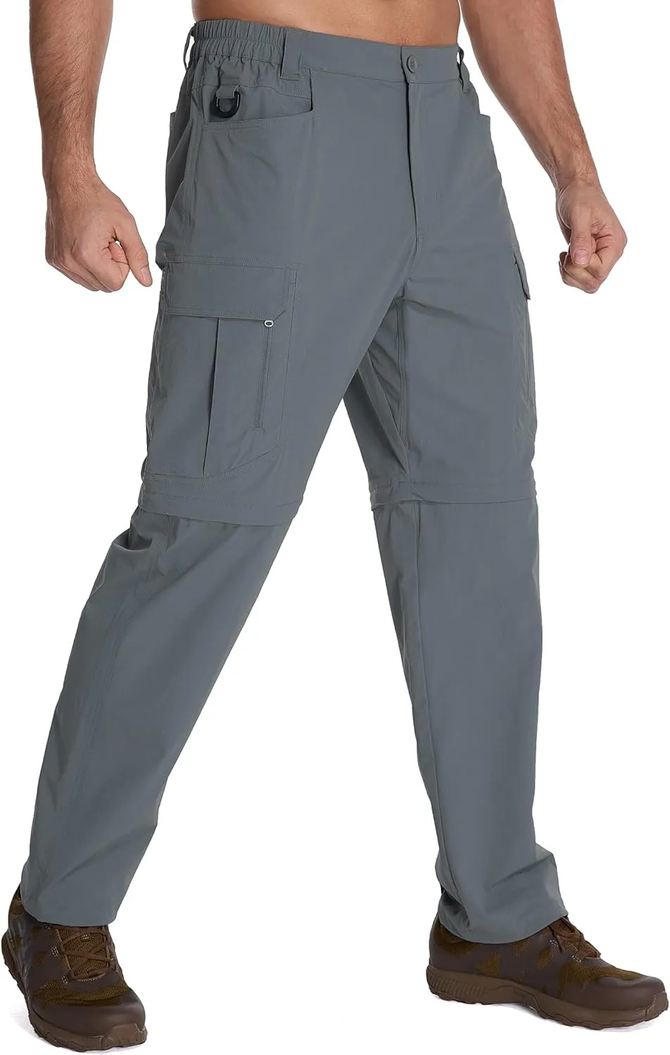 Mens Hiking Pants Convertible Lightweight Quick Dry Zip Off Waterproof Outdoor Travel Fishing Hunting Pants