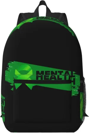 Mental Health Awareness Month Backpack for Worker Business Hiking Travel Shoulders Bag Fashion Backpack