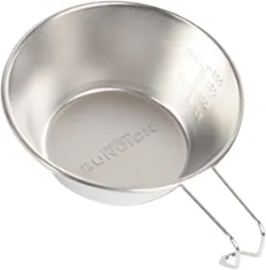 Milisten Stainless Steel Salad Bowl Pet Fire Food Bowl Mugs Camping Cookware Cup Flask Camping Sink Coffee Mug