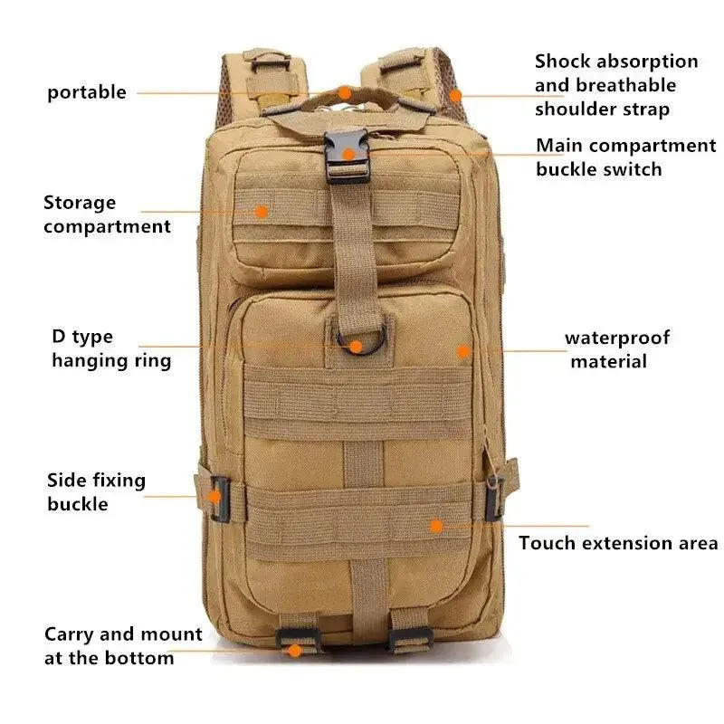 Military-Grade 30L Trekking Backpack