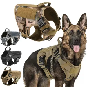 Military Large Dog Durable Harness K9