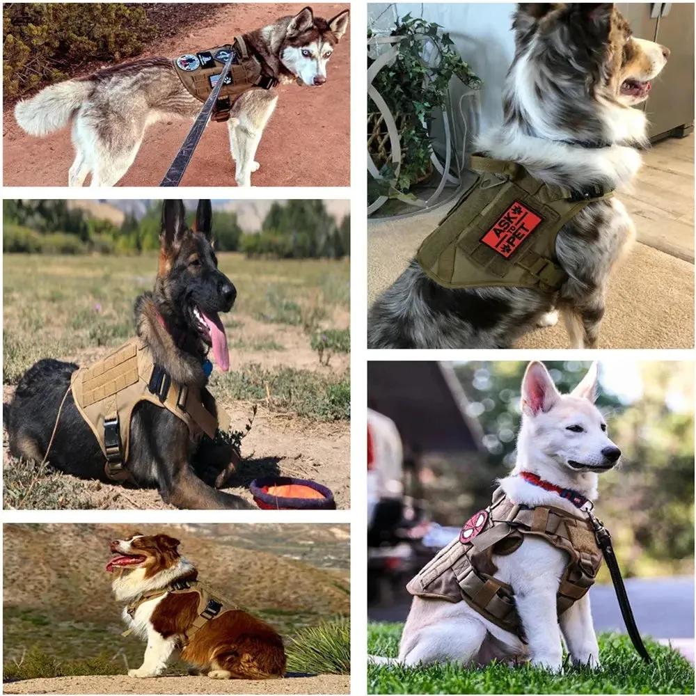 Military Large Dog Durable Harness K9
