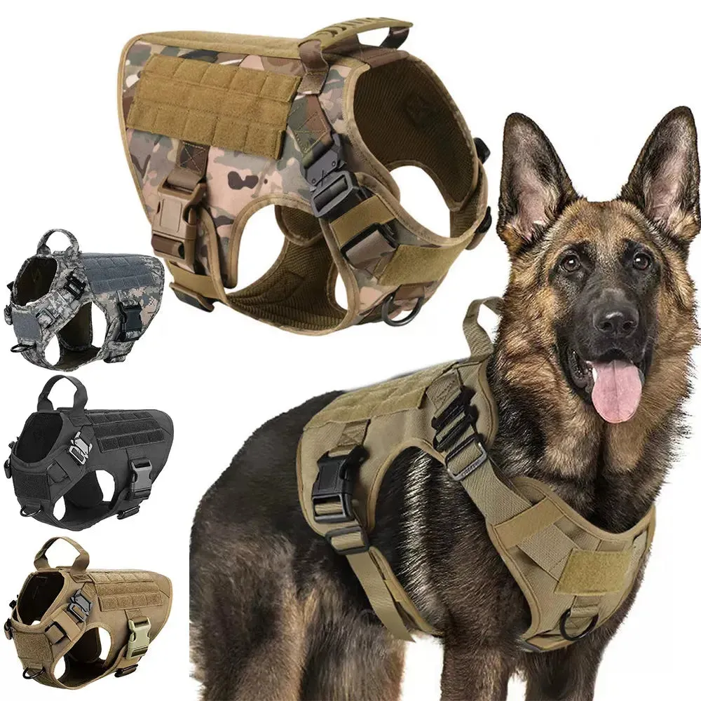 Military Large Dog Durable Harness K9