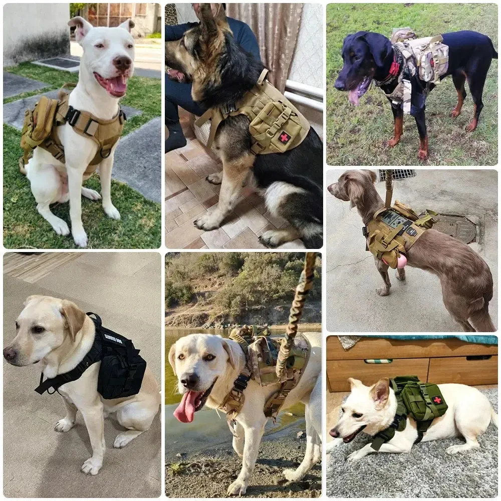 Military Large Dog Durable Harness K9