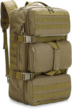 Military Tactical Backpack, 60L Extra Large Waterproof Outdoor Hiking Backpack, Men's Camping Backpack, Hiking Duffel Bag For Hunting Hiking Fishing Climbing Travel Deserts (Color : B)
