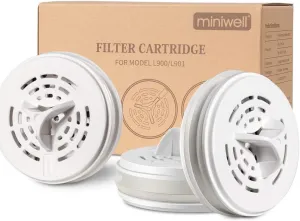 miniwell Filtration System- Water Camping Filter with Replaceable Filter - for Hiking Purification- Remove Chlorine,Sediments, BPA Free- Emergency