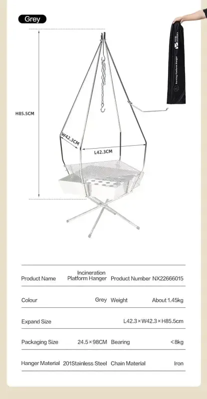 MOBI GARDEN Portable Bonfire Campfire Pit