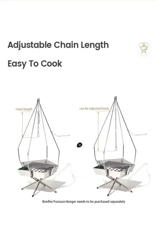 MOBI GARDEN Portable Bonfire Campfire Pit