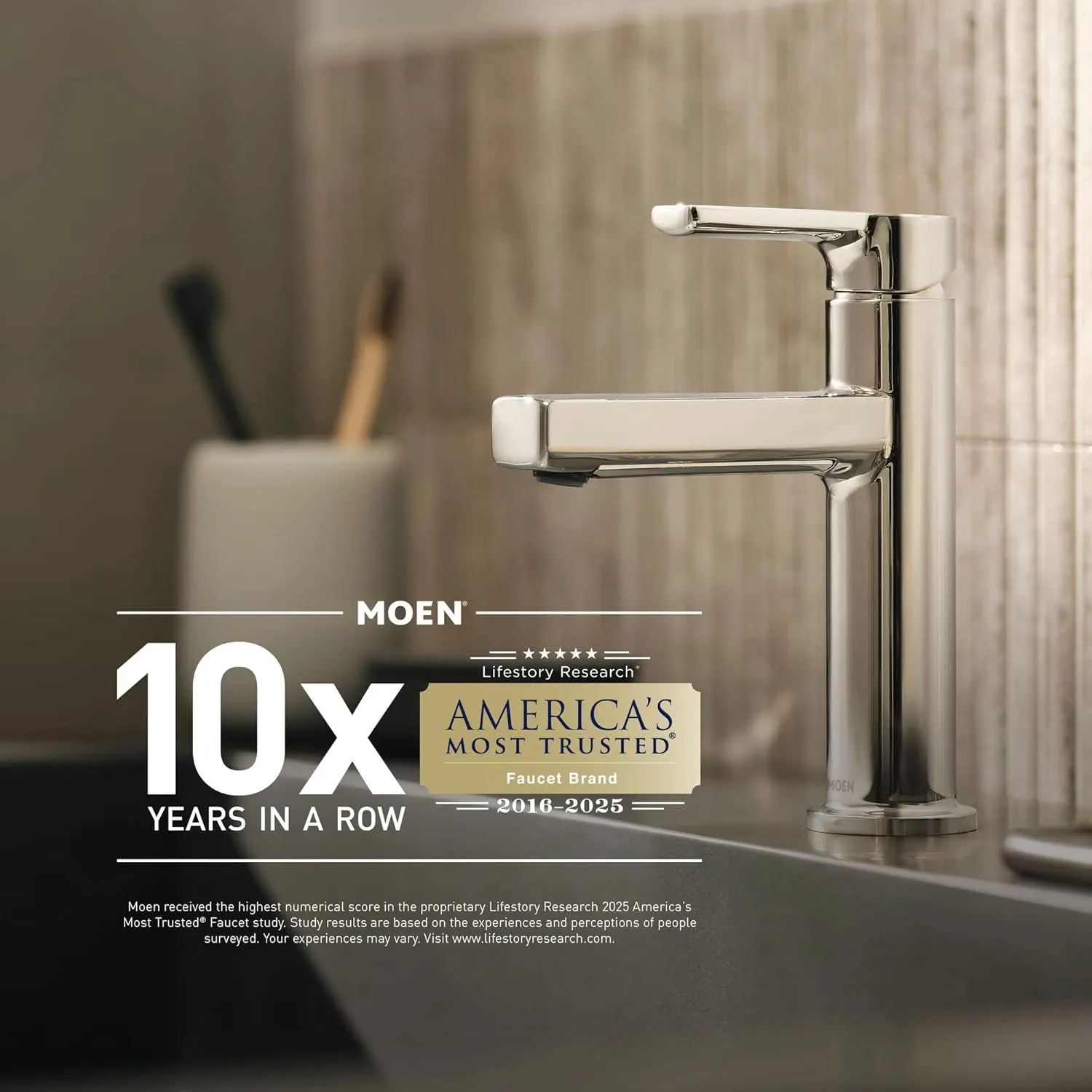 Moen Sleek Chrome One-Handle High Arc Pulldown Kitchen Faucet Featuring Power Boost, Modern Kitchen Sink Faucet with Pull Down Sprayer, 7864