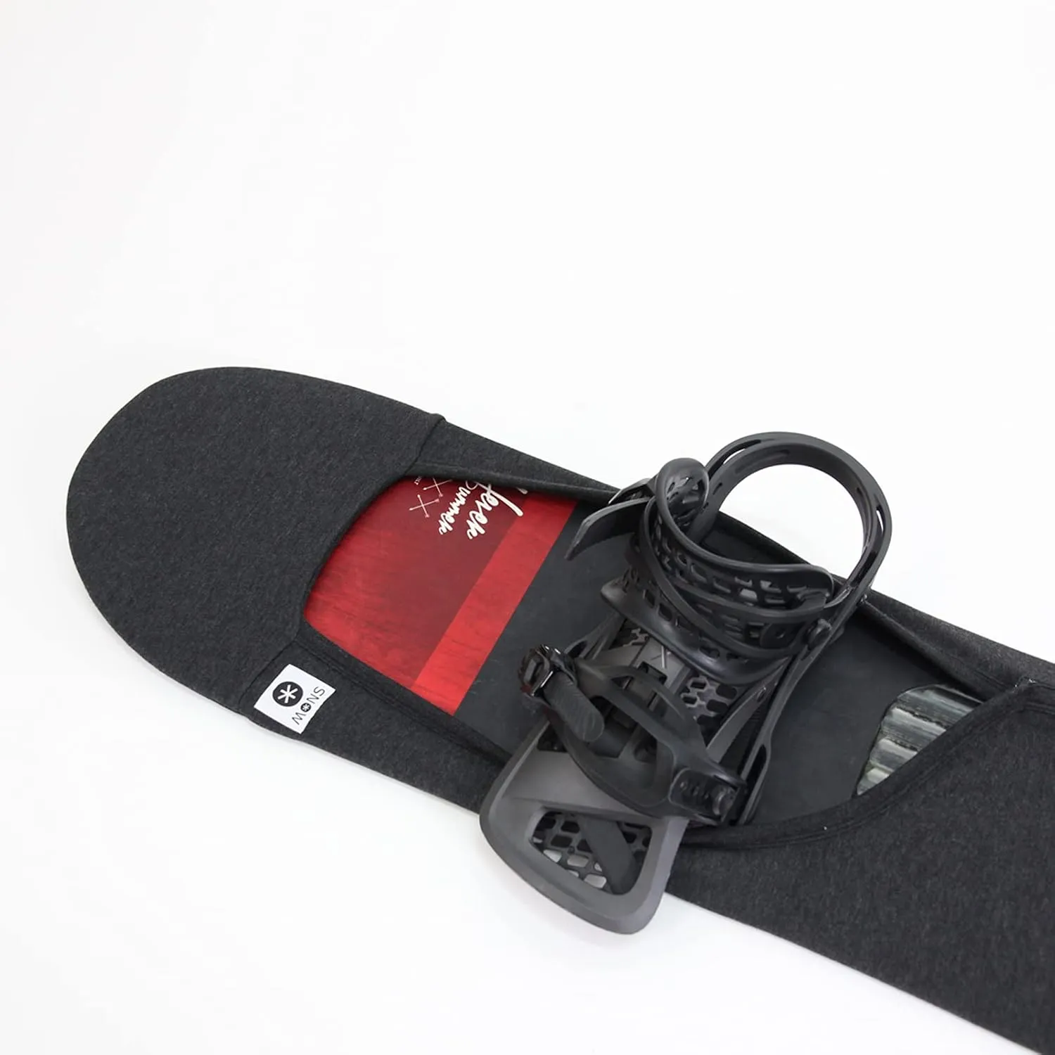 MONS Snowboard Protection Soft Cover Sleeve With Binding Open
