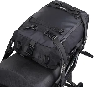 Motorcycle Luggage Bag Rhinowalk Waterproof Tail Bag,Motorcycle Rear Seat Bag,Motorbike backpack,Rhinowalk Side Bag,Black 20L