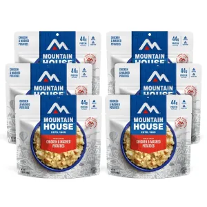 Mountain House Chicken & Mashed Potatoes | Freeze Dried Backpacking & Camping Food | Gluten-Free | 6-Pack