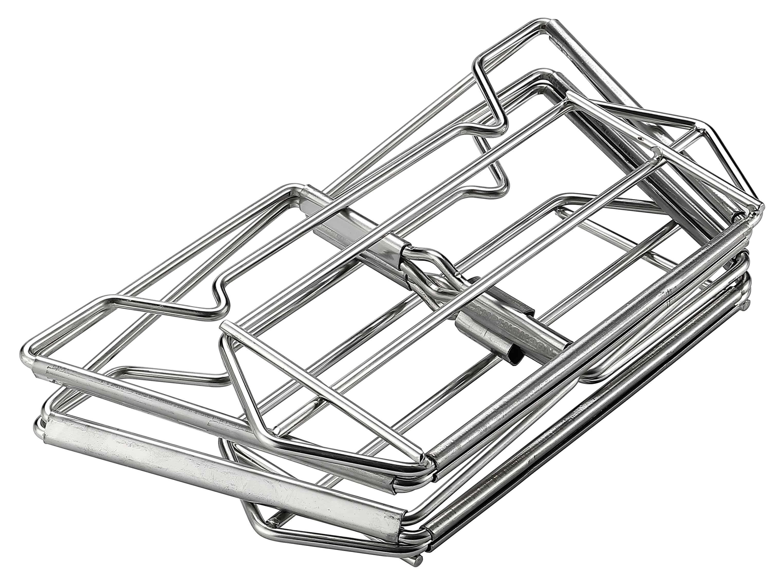 MT-2-ST Collapsible Stainless Steel Campfire Cooking Stand Trivet for Outdoor Camping