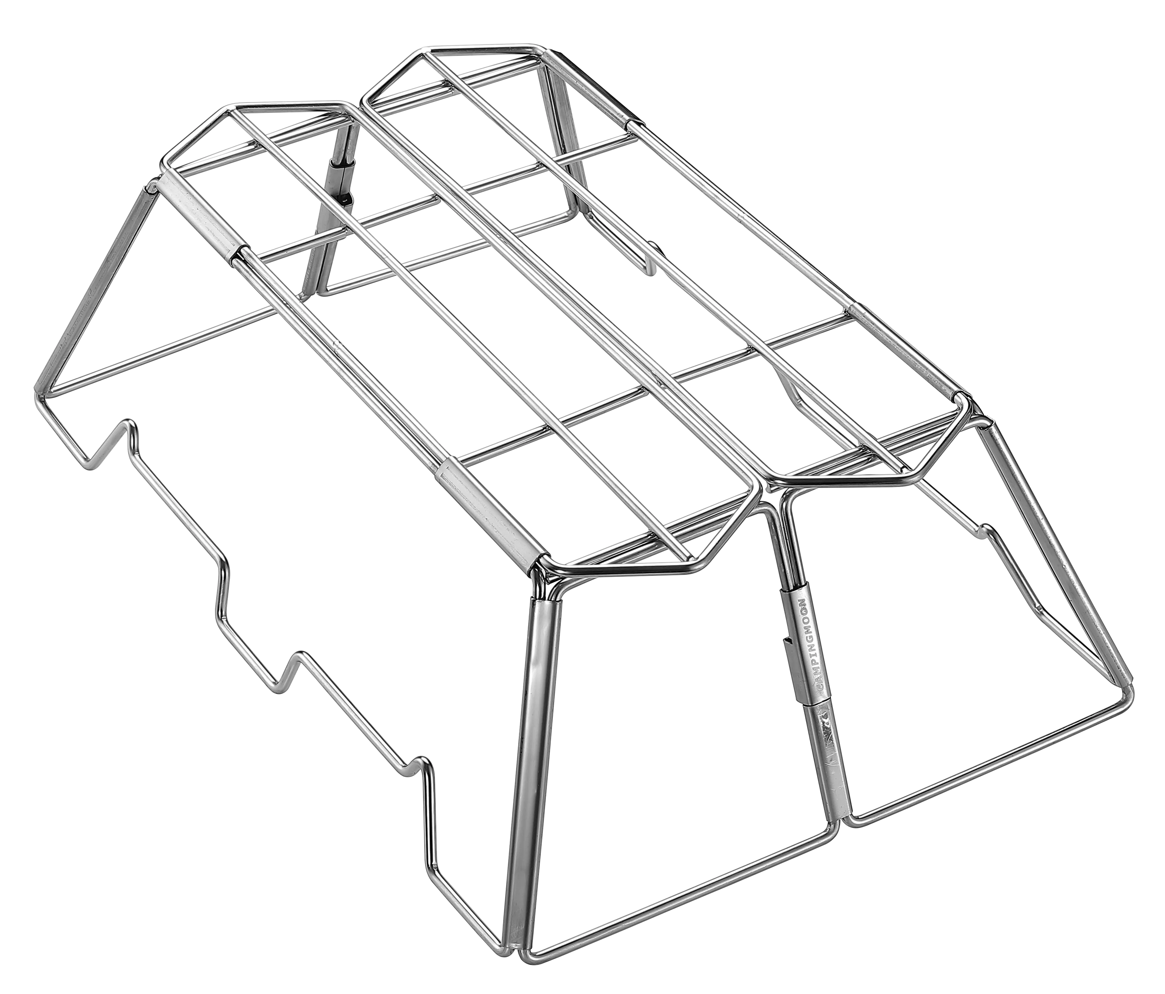MT-3-ST Collapsible Stainless Steel Cooking Stand Trivet for Campfire Outdoor