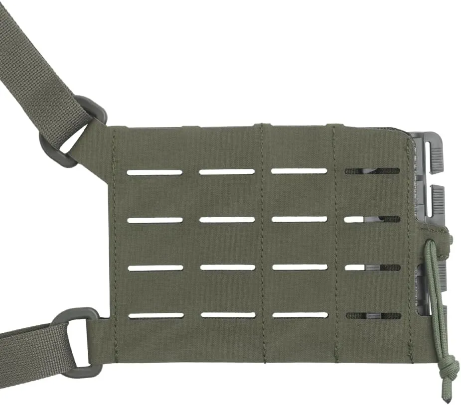 Multi-Mission Laser-Cut Shoulder Strap H-Harness Chest rig Kit with Side PALS Panels for Mag Placard