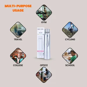 Nanobot Falcon Vaccum Flask - 700 ml | Water Bottle/ 11.5 x 2.5 Inches/ Vacuum Flask for Home