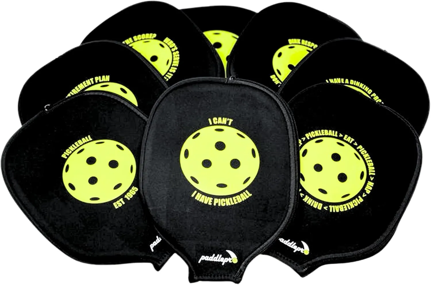 Neoprene Pickleball Paddle Cover(Sleeve Only) Case covers paddles up to 9' wide