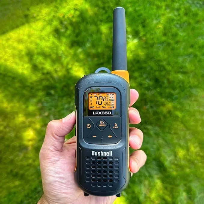 New Bushnell LPX650 Walkie Talkies - Waterproof Long Range Two Way Radios & Potable Aqua Water Purification Tablets with PA Plus, Portable and Effective Solution