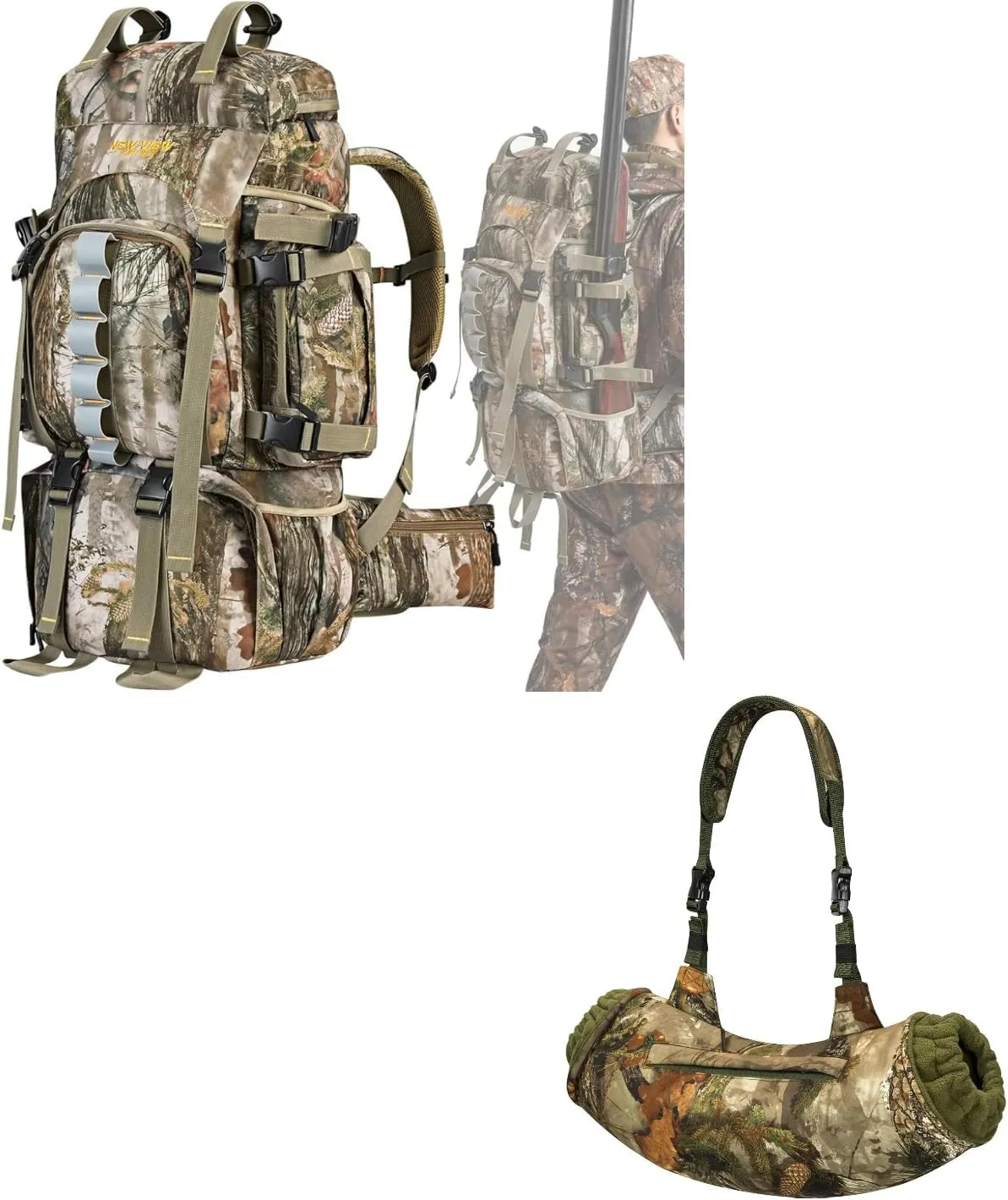 NEW VIEW 60L Hunting Backpacks & Hand Muff for Hunting