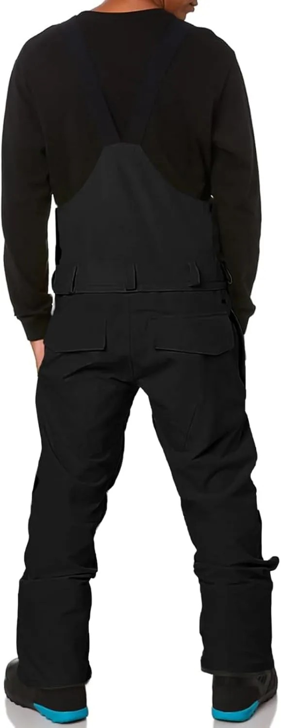 Newffr Men’s Snow Bib Water-Resistant Insulated Waterproof Snow Pants Ski Snowboard Overalls