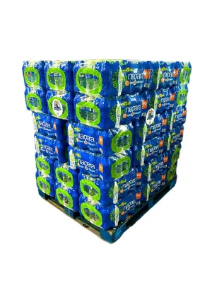Niagara Purified Drinking Water - 16.9oz Bottles, 40 bottles per case 48 cases per pallet - Full Pallet - 1920 Bottles delivered by Waterpallets