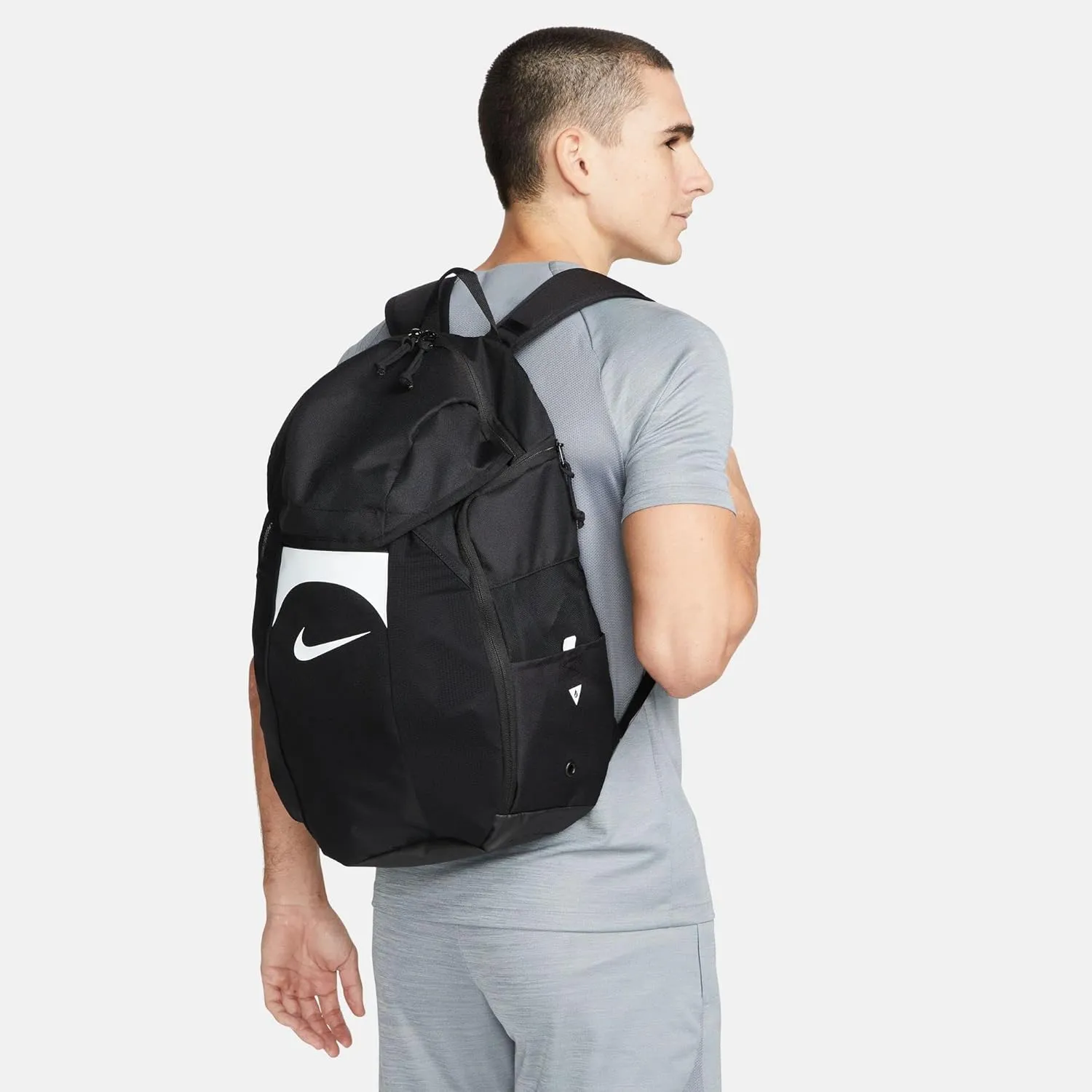 NIKE Backpack, Black, White, Talla única