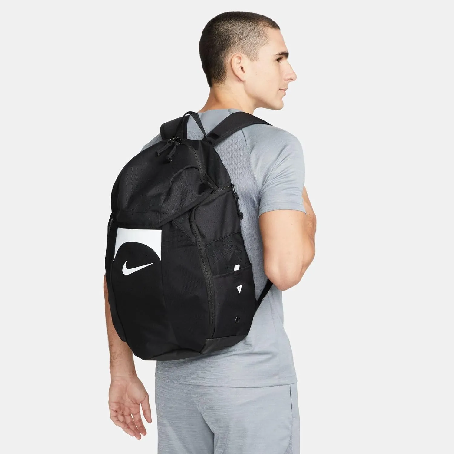 NIKE Backpack, Black, White, Talla única