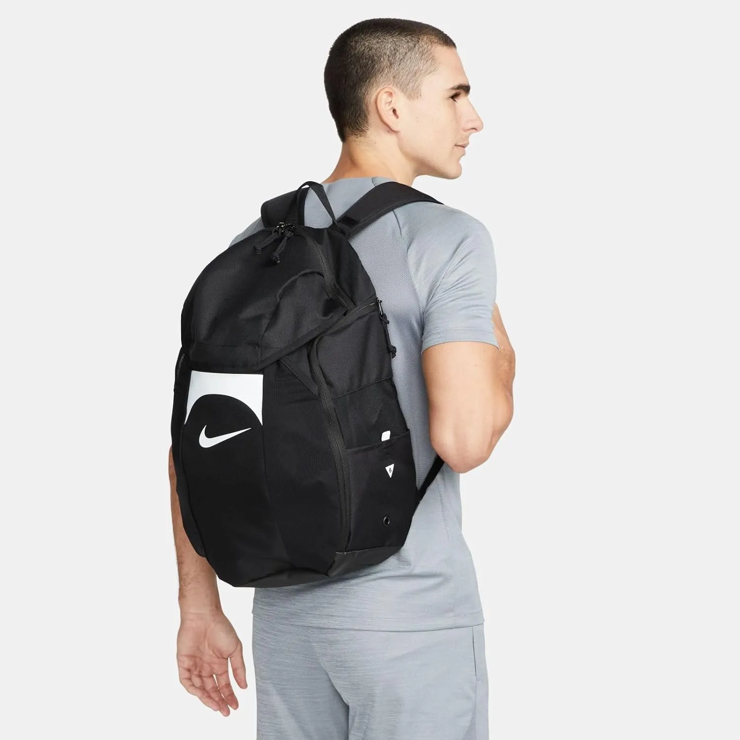 NIKE Backpack, Black, White, Talla única