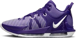 NIKE Lebron Witness 7 (Team) Basketball Shoes (DZ3299-500, Court Purple/Court Purple/White) Size 10