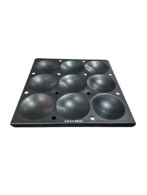 Non Stick Aluminum Idli Tray / Plate, Regular Size, 9 Idli's, 12" x 12"