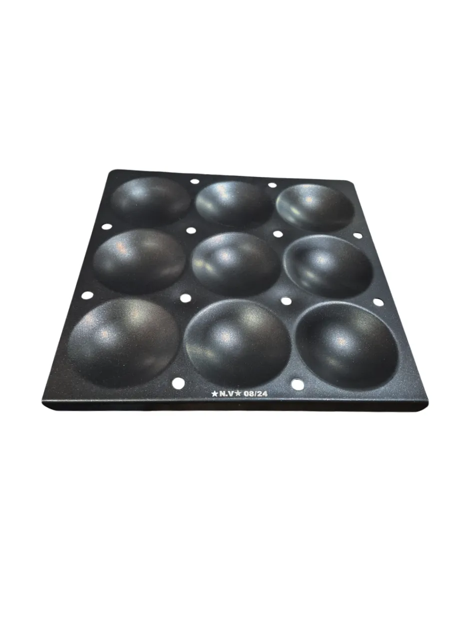 Non Stick Aluminum Idli Tray / Plate, Regular Size, 9 Idli's, 12" x 12"