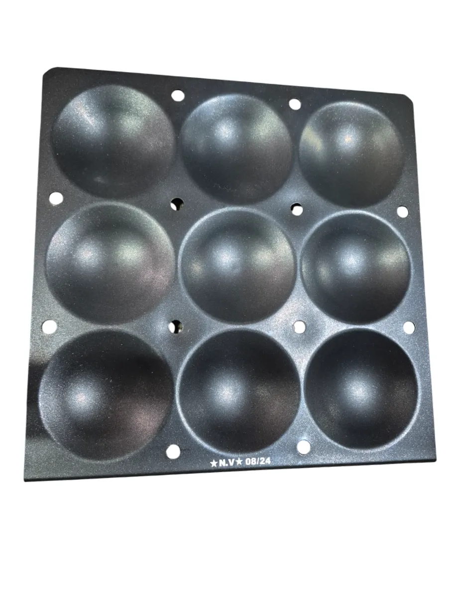 Non Stick Aluminum Idli Tray / Plate, Regular Size, 9 Idli's, 12" x 12"