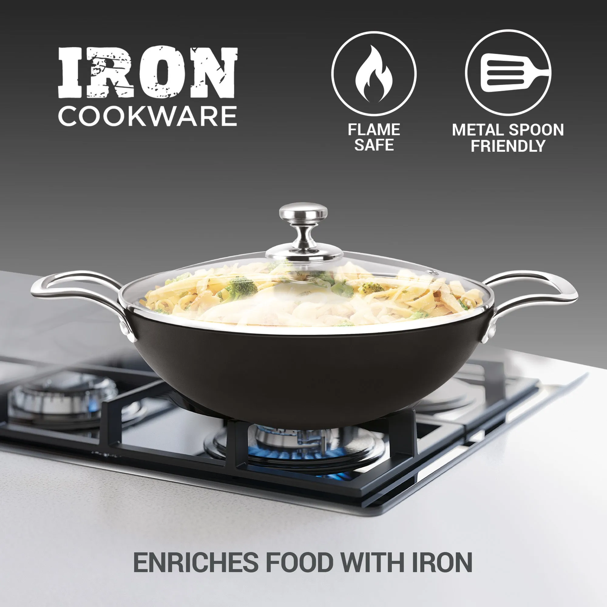 Non Stick Iron Kadhai (Milton Procook)