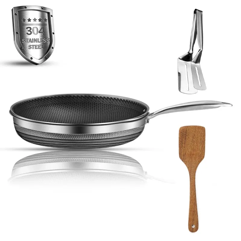 Non-stick Stainless Steel Frying Pan