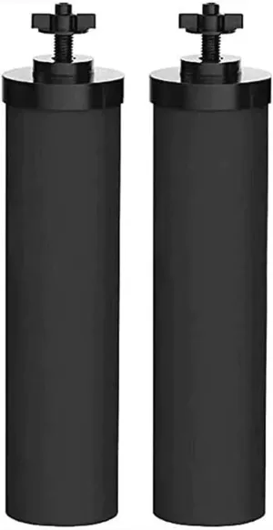 NSF/ANSI 375 Certified Water Filter, Replacement for Berkey® BB9®-2 Black Purification Elements and Berkey® Gravity Filter System, Pack of 2
